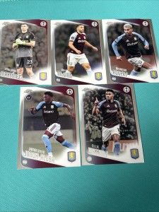 Topps Chrome UCC Aston Villa Full Team X 5 for sale on Ebay