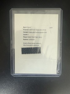 2024 Impeccable Robert Pires/Thierry Henry Arsenal Dual Auto /10 for sale on Ebay