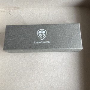 Leeds United Grey Presentation Box Football Club Branded Gift Box for sale on Ebay