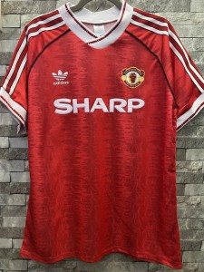 Manchester United 90/92 Home Shirt Size Adults Large for sale on Ebay
