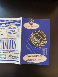 1966 League Cup Semi Final Leicester V Plymouth Argyle for sale on Ebay