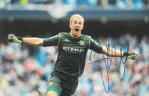 Manchester City Joe Hart Hand Signed Colour Photo Football England Autograph COA for sale on Ebay