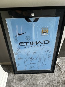 Manchester City Signed Squad Shirt With COA for sale on Ebay