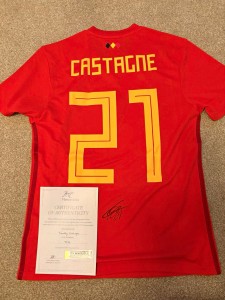 Signed Castagne Belgium shirt with COA for sale on Ebay