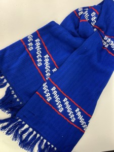 1970s Vintage Rangers FC Football Scarf Lloyd Menswear Made in Great Britain for sale on Ebay