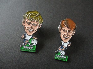 TOTTENHAM HOTSPUR / SPURS - Teddy Sheringham & Darren Anderton Football Badges. for sale on Ebay