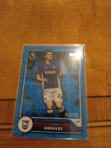 Topps Premier League 2026/27 Jacob Greaves Ipswich Town Blue Parallel 099/150 for sale on Ebay