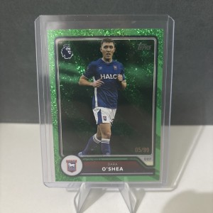 Dara O’Shea /99 Topps Premier League Flagship 2026 Ipswich Town FC Green Foil for sale on Ebay