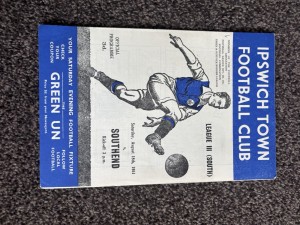 Ipswich Town V Southend Utd  Div 3 South Football Programme 18/8/1951 for sale on Ebay