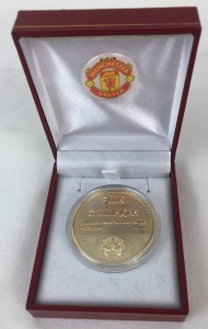 Manchester United 2009 League Champions 3 In A Row Medal in Celebration Box -E18 for sale on Ebay