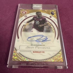 Topps Pristine Premier League 2026 - Loum Tchaouna 35/50 Burnley Auto Encased  for sale on Ebay