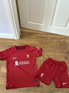 Nike Liverpool FC Red Football Kit M Salah 11 Top & Shorts Size M 137-147cm for sale on Ebay