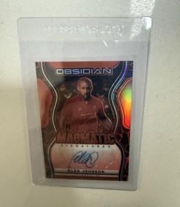 Panini Obsidian Magmatic Signatures Glen Johnson Liverpool FC Auto MS-GJO /149 for sale on Ebay