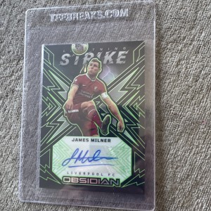 Panini Obsidian Lightning Strike 25/26. James Milner 5/5 Auto. Liverpool. for sale on Ebay