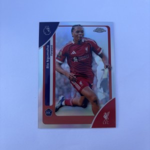 Rio Ngumoha Refractor 25/26 Topps Chrome Premier League Liverpool 112 Rookie RC for sale on Ebay