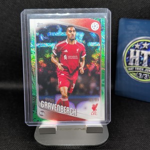 Topps UEFA Club Comps 2025-26 Ryan Gravenberch Liverpool /99 Samba Refractor for sale on Ebay