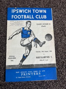 Ipswich Town V Northampton Div 3 South Football Programme 19/8/1950 for sale on Ebay