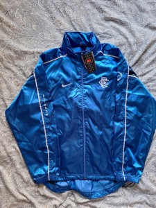 RANGERS 2001/2002 TRAINING FOOTBALL JACKET NIKE VINTAGE SIZE S (Medium fit) for sale on Ebay