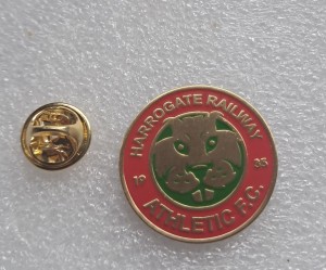HARROGATE RAILWAY FC BADGE for sale on Ebay