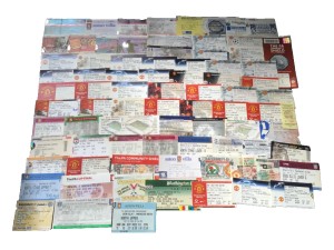 VGC Collection 83 Manchester United tickets 1976-2008 Champions League Premier for sale on Ebay