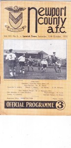 1956  1957        NEWPORT COUNTY    v IPSWICH TOWN for sale on Ebay