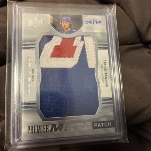 Artemi Panarin 2021-22 UD Premier Mega Patch Chest logo New York Rangers 9/20 for sale on Ebay