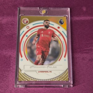 Topps Pristine Premier League 2026 Mohamed Salah /50 Gild Refractor Liverpool FC for sale on Ebay