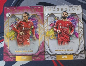 2025-26 Topps Inception Liverpool Virgil Van Dijk Magenta /125 007 + Salah for sale on Ebay