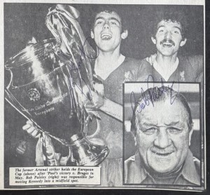 RAY KENNEDY signed 1978 Magazine Photo feature BOB PAISLEY LIVERPOOL for sale on Ebay