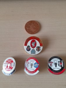 4 X Liverpool Fc Enamel Football Badges for sale on Ebay