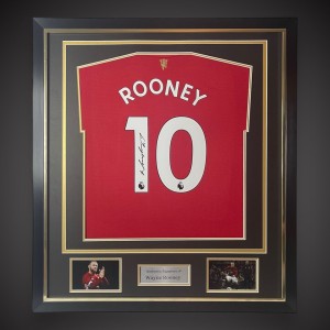 Framed Wayne Rooney Hand Signed Manchester United Football Shirt With Coa BID for sale on Ebay