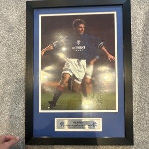 Ally McCoist Rangers F.C. Signed Original Framed Football Photo with Plaque for sale on Ebay