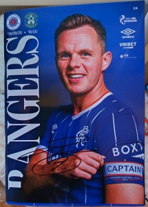 LAURENCE SHANKLAND SIGNED RANGERS V HIBERNIAN PROGRAMME 9/8/2026 for sale on Ebay