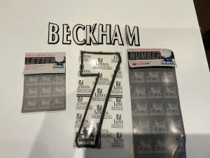 Manchester united shirt BECKHAM 7 adults nameset lextra felt 1997-1998-1999-2000 for sale on Ebay