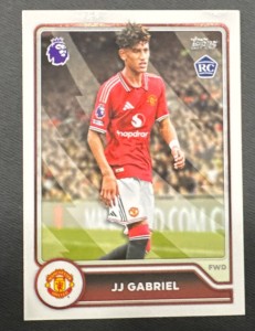 Topps Premier League 2026/27 JJ Gabriel Rookie #198 Manchester United for sale on Ebay