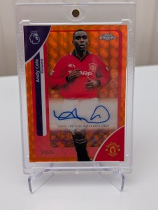 Andy Cole /25 Auto - Topps Chrome Premier League 2025-26 - Manchester United for sale on Ebay