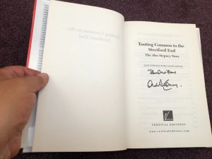 Football book Manchester United Tooting Common to the Stretford End Alex Stepney for sale on Ebay