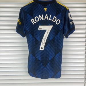 Cristiano Ronaldo Hand Signed Manchester United Shirt Beckett Witnessed QR for sale on Ebay