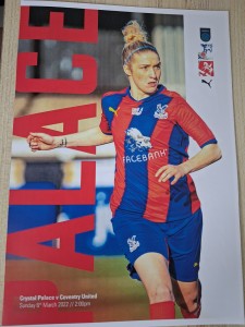 Crystal Palace Women v Coventry United Women 6th March 2022 for sale on Ebay