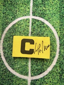 Alan Hansen Of Scotland, Liverpool & Partick Thistle Signed Captain Armband wCOA for sale on Ebay