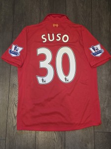 Liverpool FC 2012/13 Home Shirt- Suso 30 - Medium for sale on Ebay