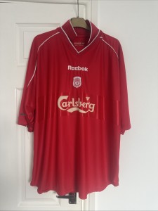 2000/2002 Liverpool Home Shirt From The Year We Won Treble Xxl for sale on Ebay