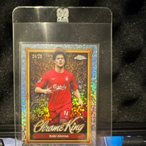 Topps Premier League Chrome King Xabi Alonso Numbered 24/25 Liverpool 2025/26 for sale on Ebay