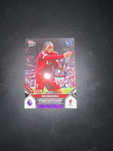 Topps Now Rio Ngumoha Liverpool Rookie Card Youngest Goal Scorer At Anfield for sale on Ebay