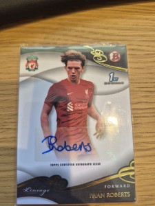 Liverpool Lineage, 1st Bowman Topps, Iwan Roberts, Autograph Card for sale on Ebay