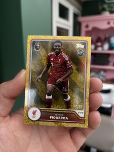 Topps Premier League Flagship 2026/27 Gold rookie Keyrol Figueroa /50 Liverpool for sale on Ebay