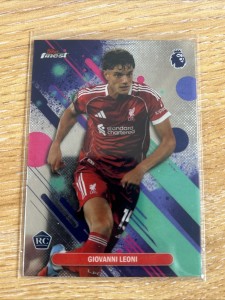 Giovanni Leoni Topps Finest Rookie Liverpool for sale on Ebay