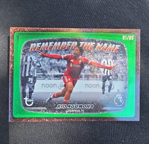 Topps Rio Ngumoha Liverpool FC Premier League Remember The Name RTN 2 51/99 for sale on Ebay