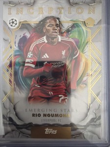 Topps Inception UCC Rio Ngumoha Liverpool FC Emerging Stars Rookie RC for sale on Ebay