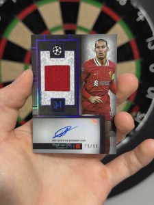 Topps Museum Virgil Van Dijk Auto Player Worn Patch Numbered /99 Liverpool for sale on Ebay